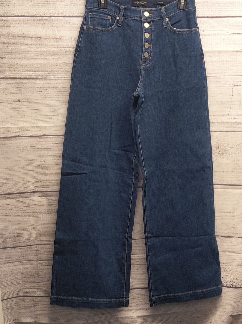 Banana Republic High-Rise Wide Leg Jeans Size 28